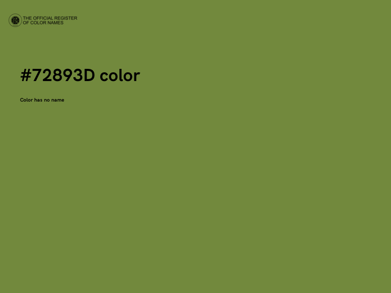 #72893D color image