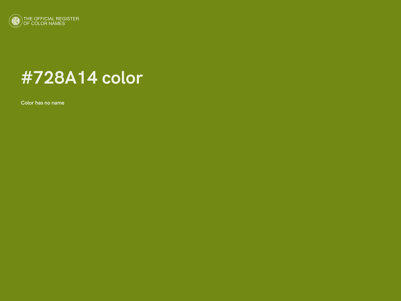 #728A14 color image