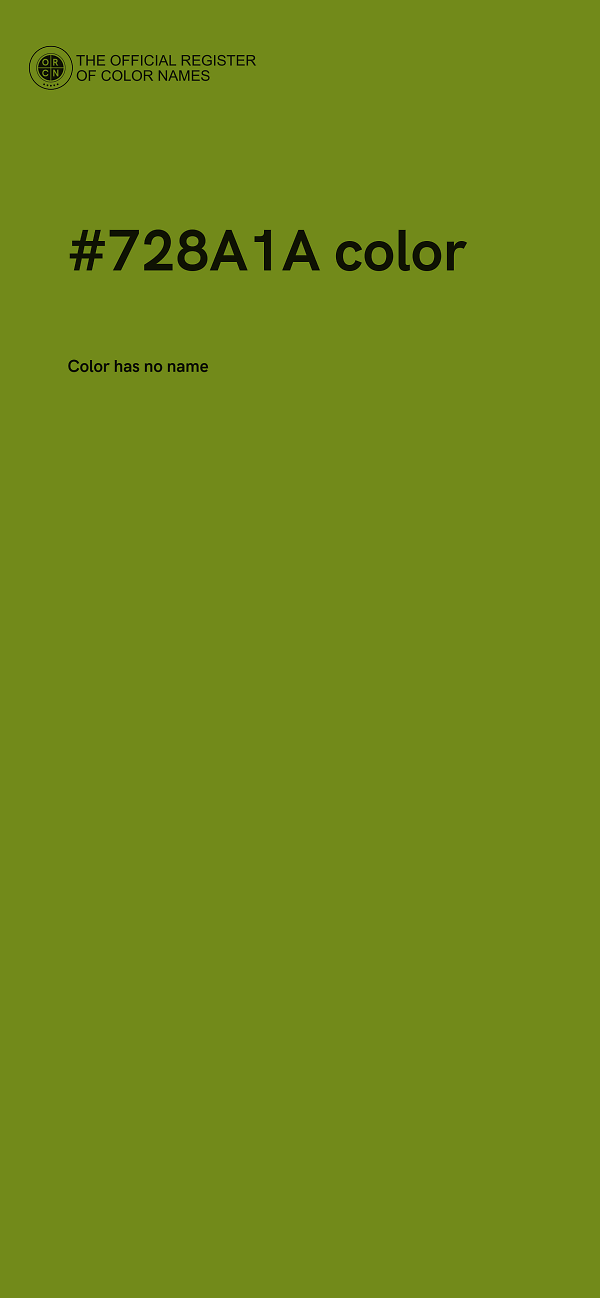 #728A1A color image