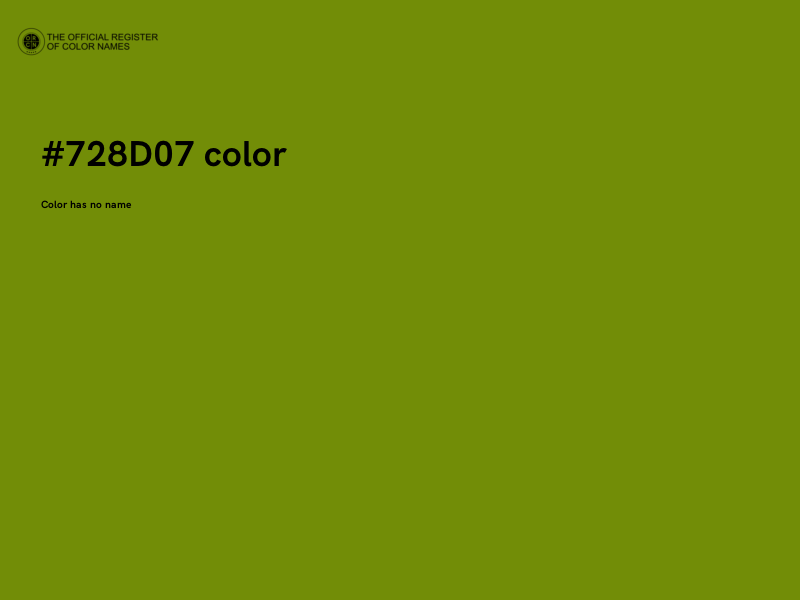 #728D07 color image