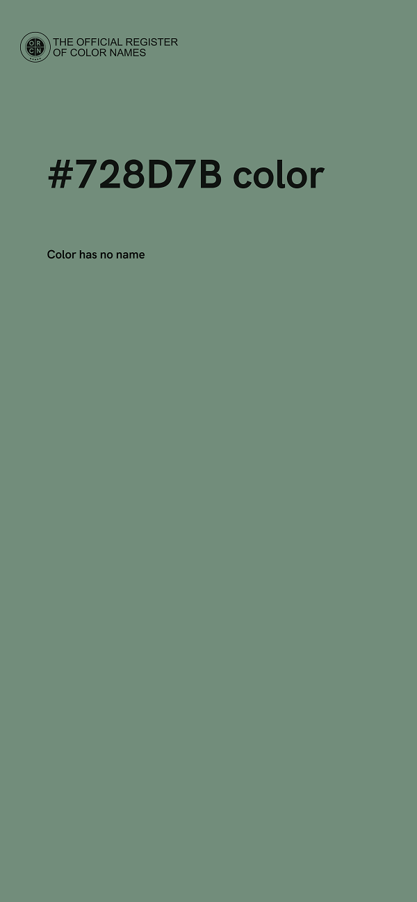 #728D7B color image