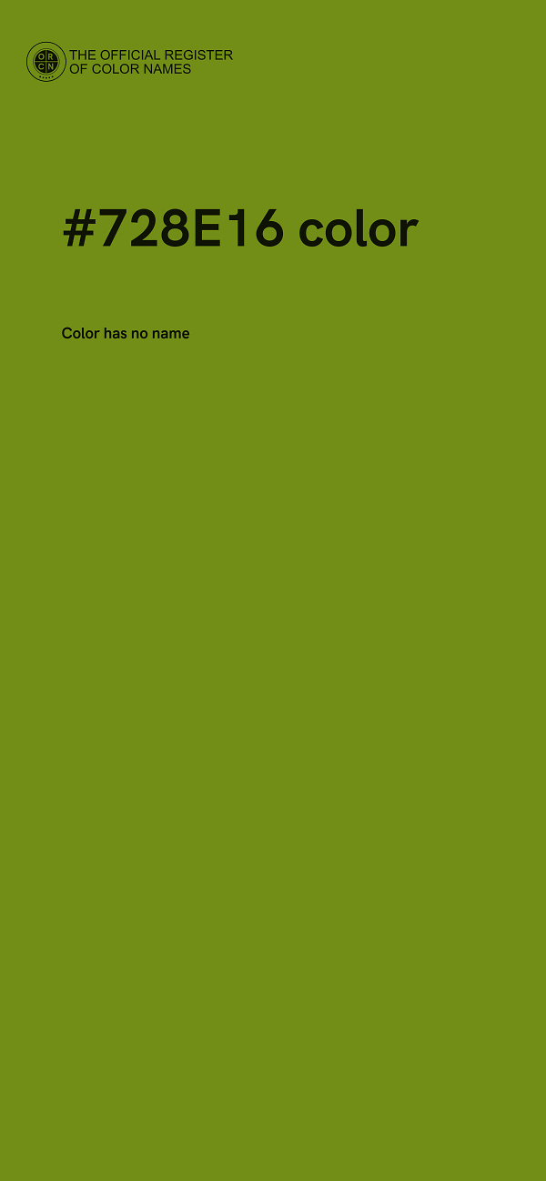 #728E16 color image