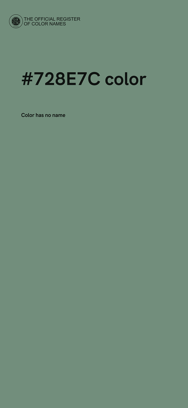 #728E7C color image