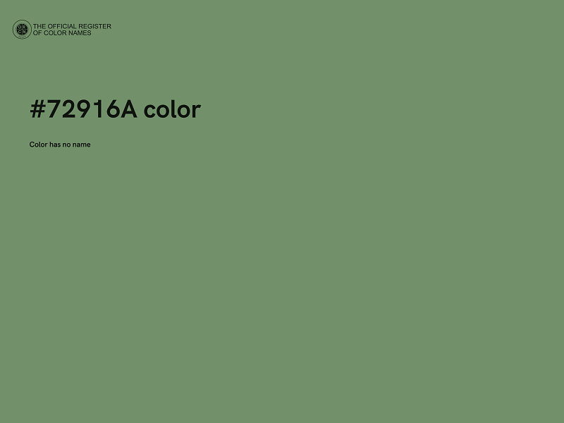 #72916A color image