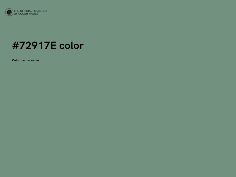 #72917E color image