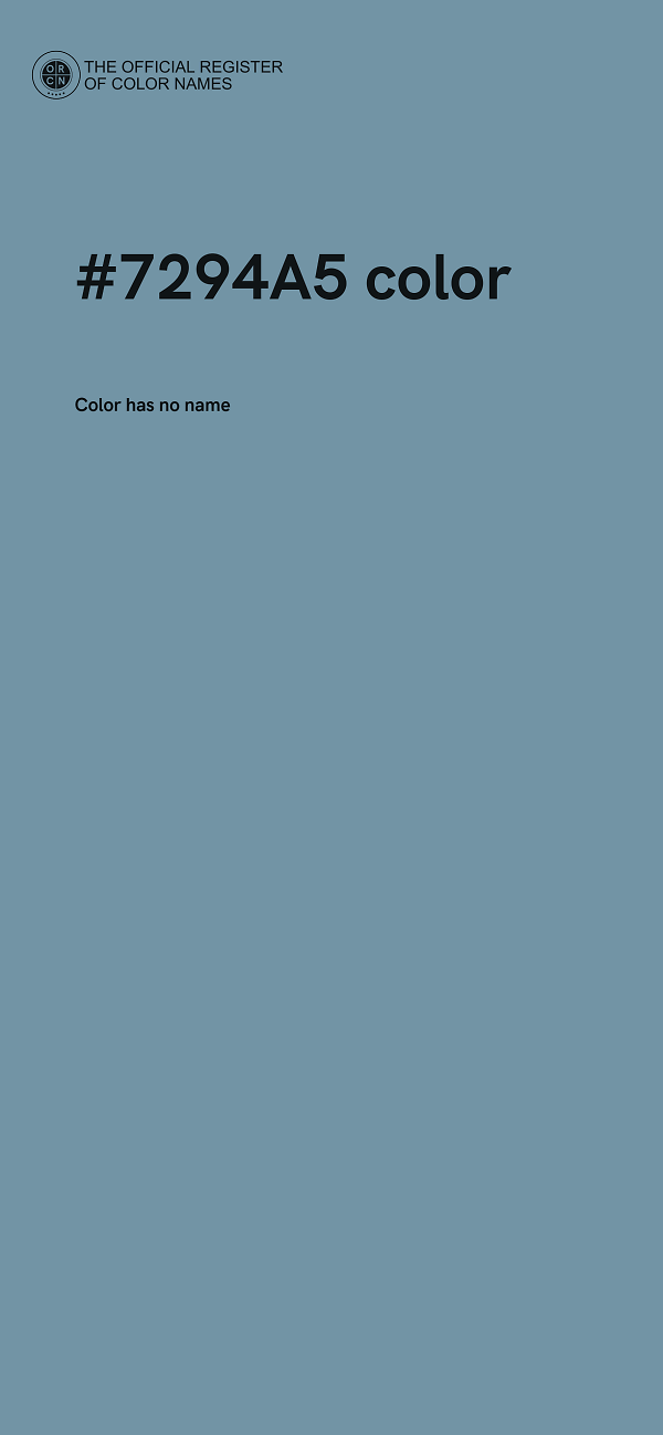 #7294A5 color image