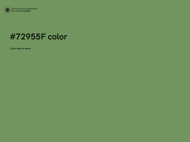 #72955F color image