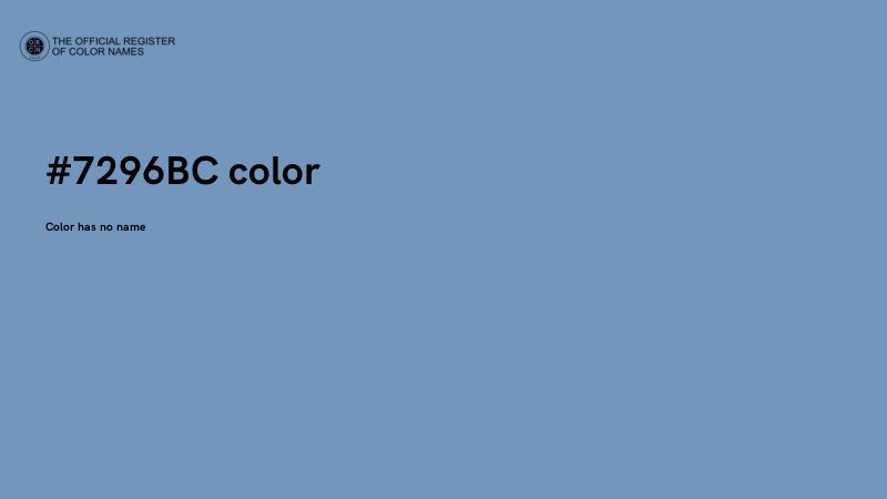 #7296BC color image
