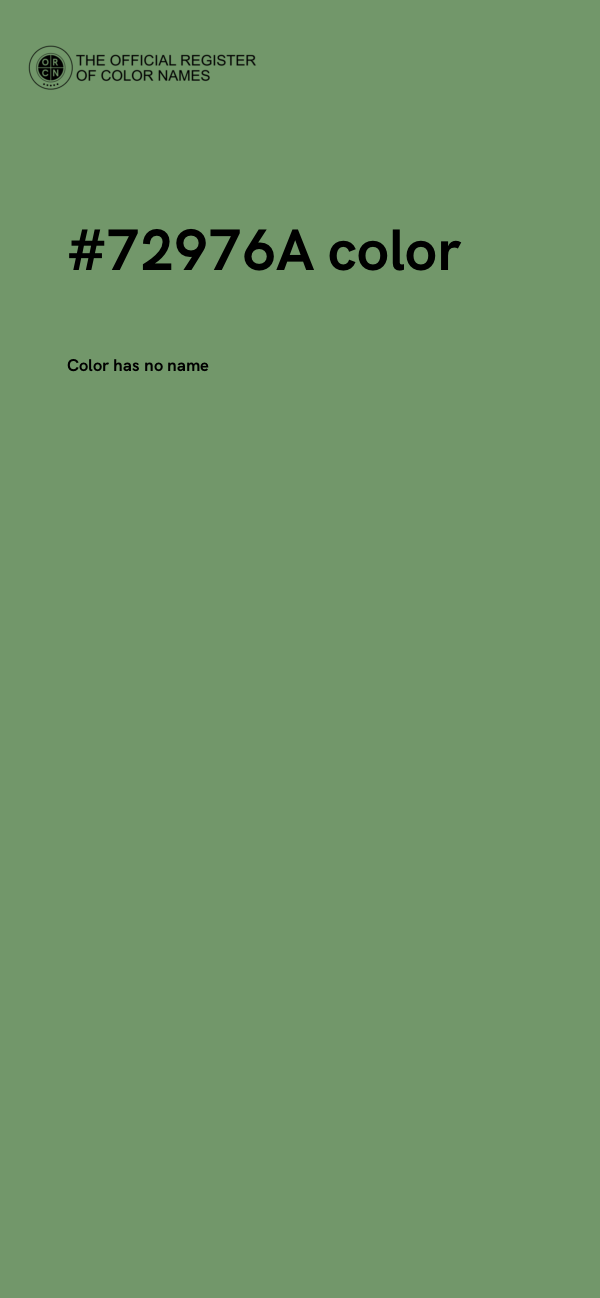 #72976A color image