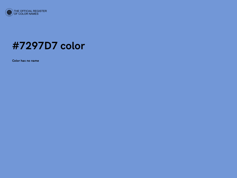 #7297D7 color image