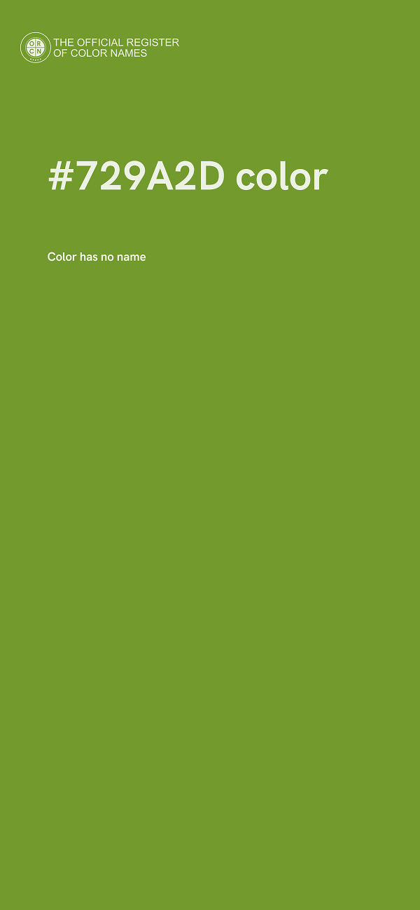 #729A2D color image