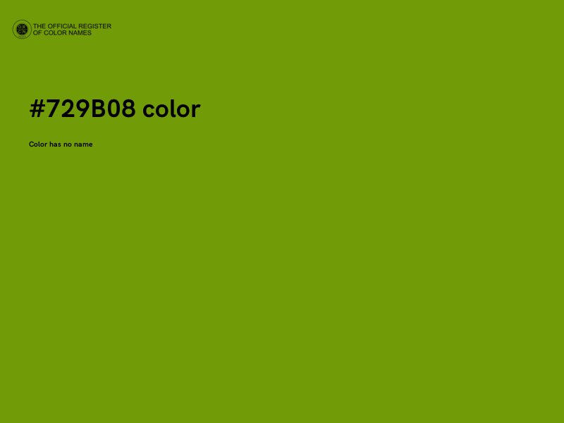 #729B08 color image