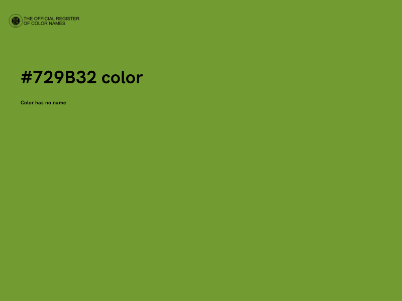 #729B32 color image