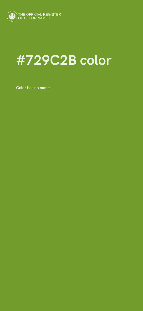 #729C2B color image
