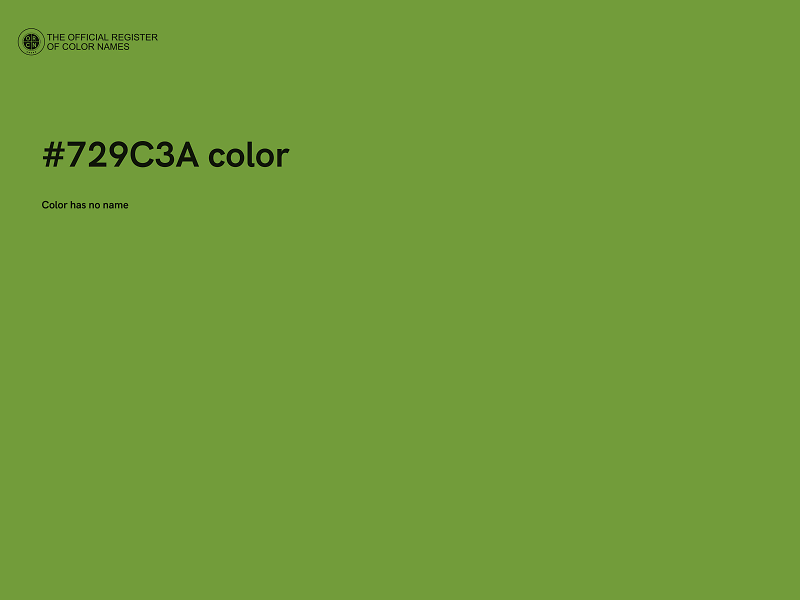 #729C3A color image