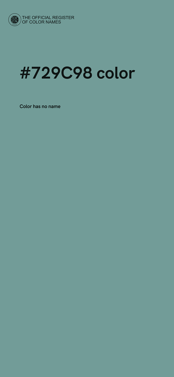 #729C98 color image