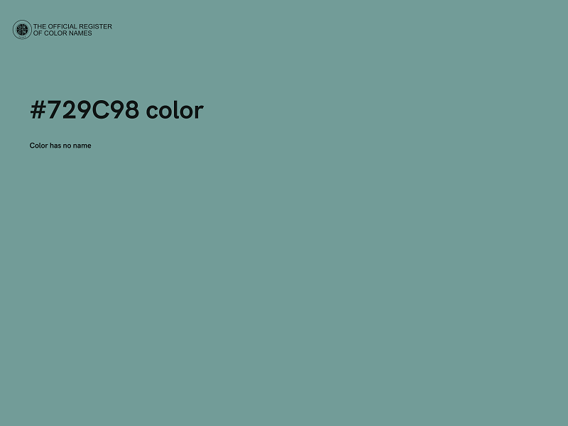 #729C98 color image