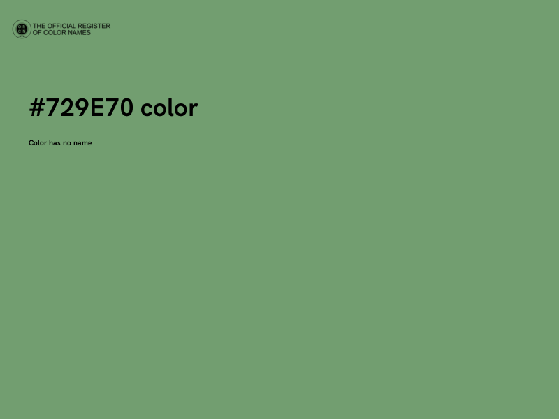 #729E70 color image