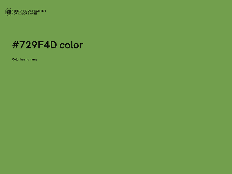 #729F4D color image