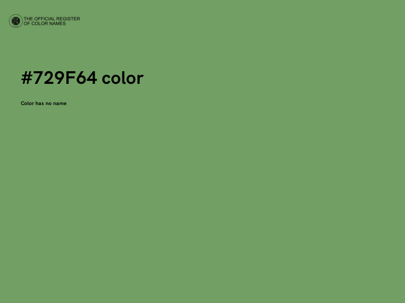 #729F64 color image