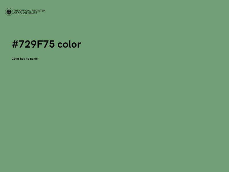 #729F75 color image