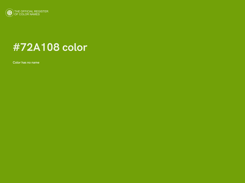 #72A108 color image