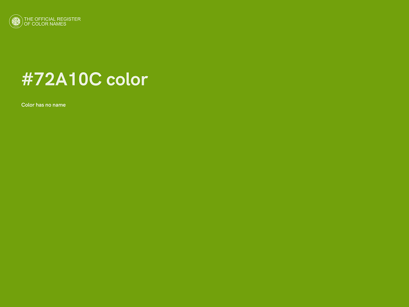 #72A10C color image