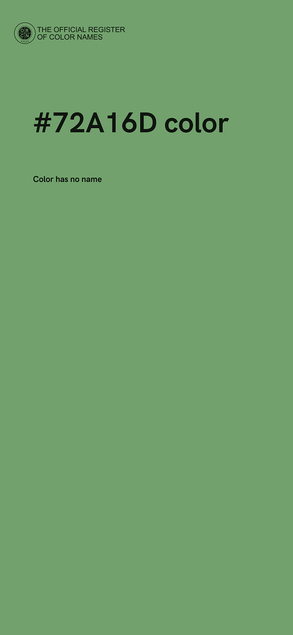 #72A16D color image