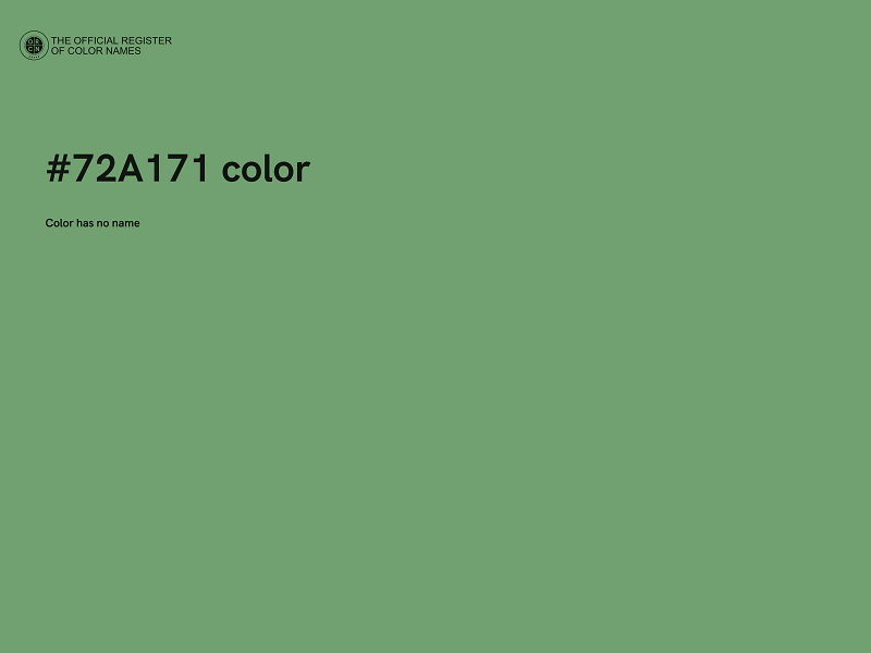 #72A171 color image