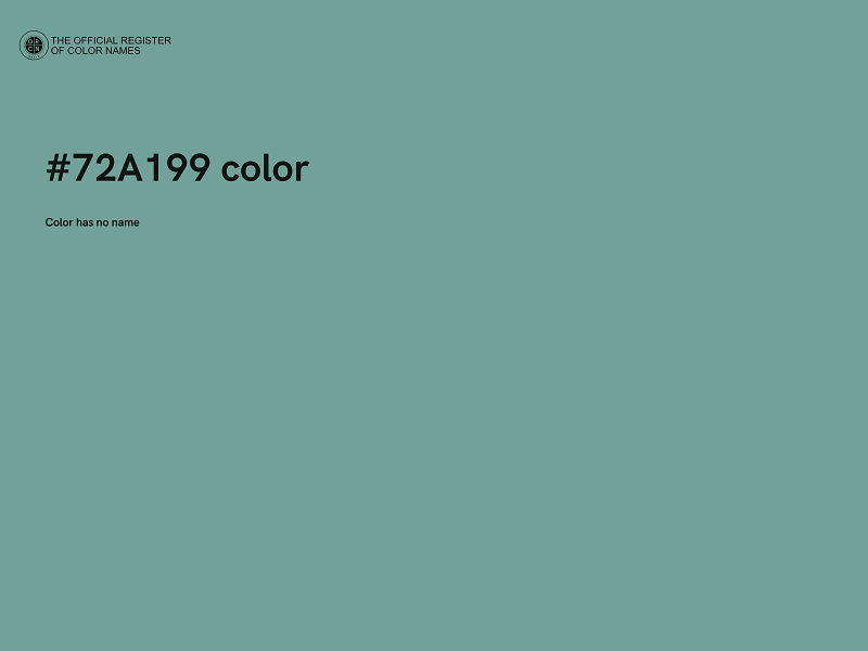 #72A199 color image