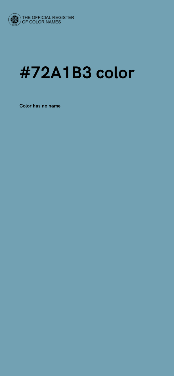 #72A1B3 color image