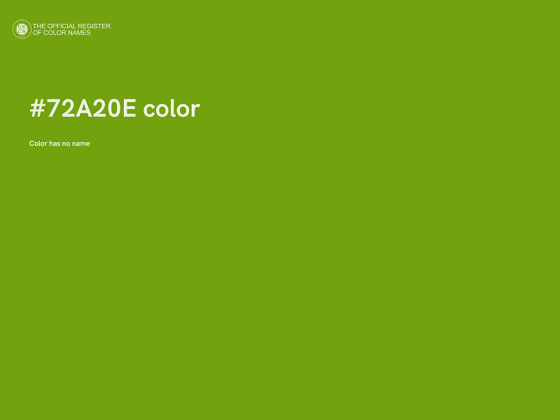 #72A20E color image