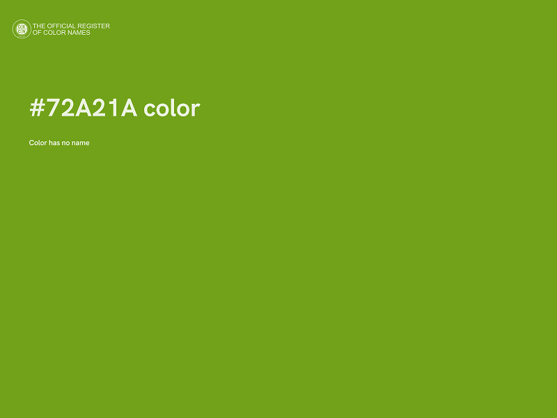 #72A21A color image