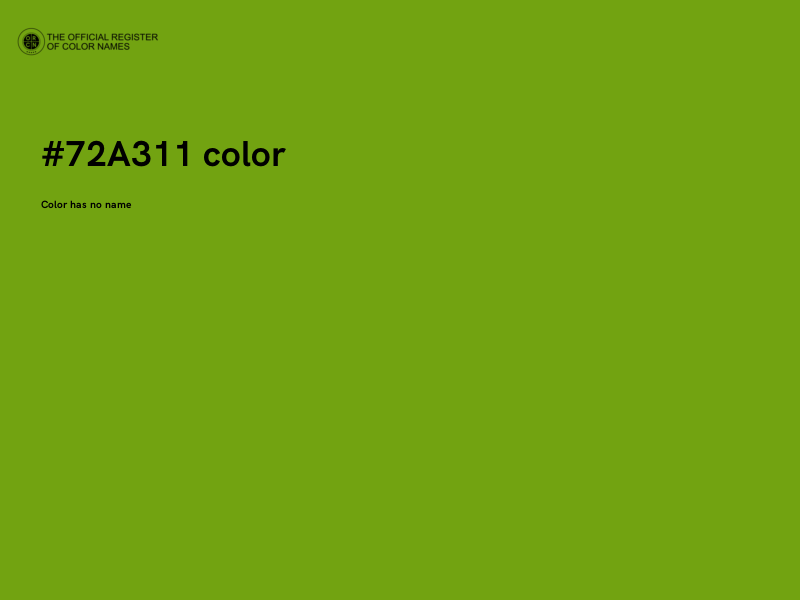 #72A311 color image