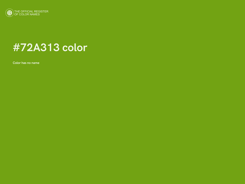 #72A313 color image
