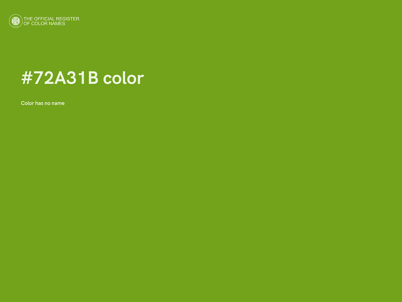 #72A31B color image