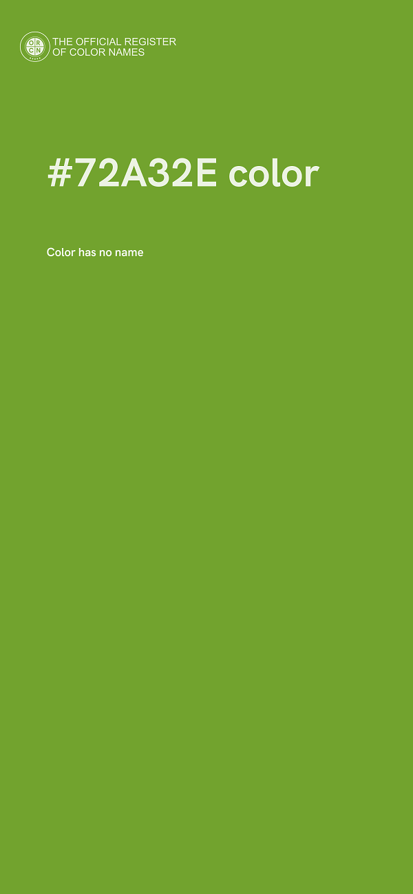 #72A32E color image