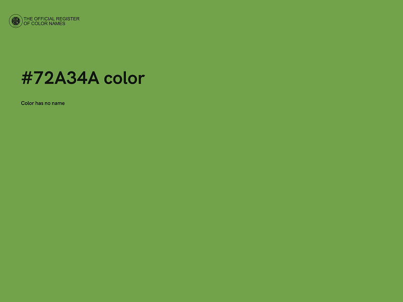 #72A34A color image