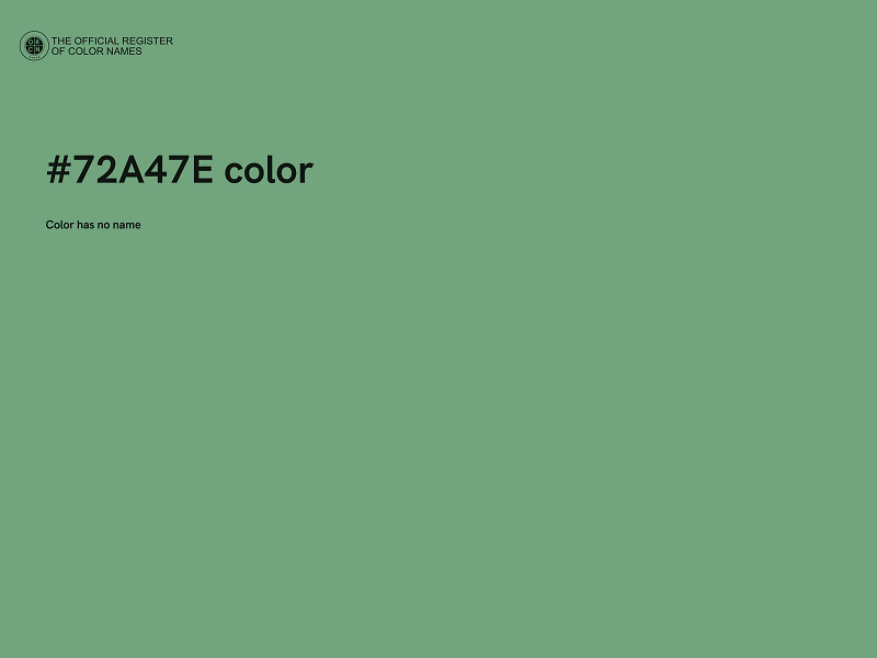 #72A47E color image