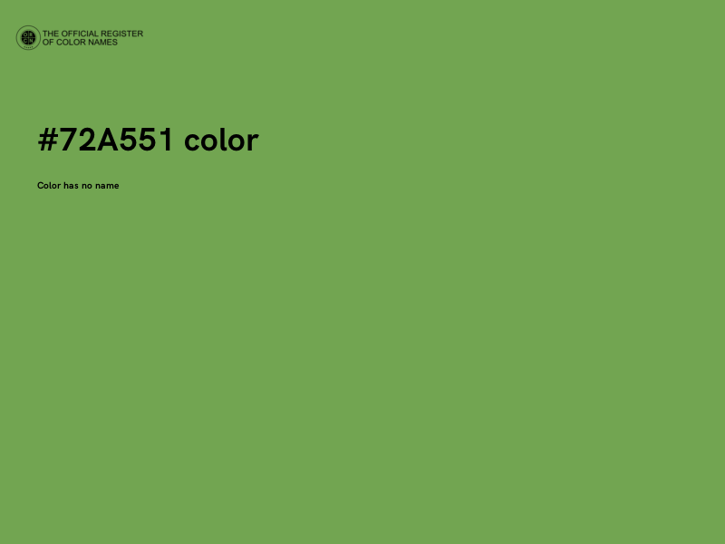#72A551 color image