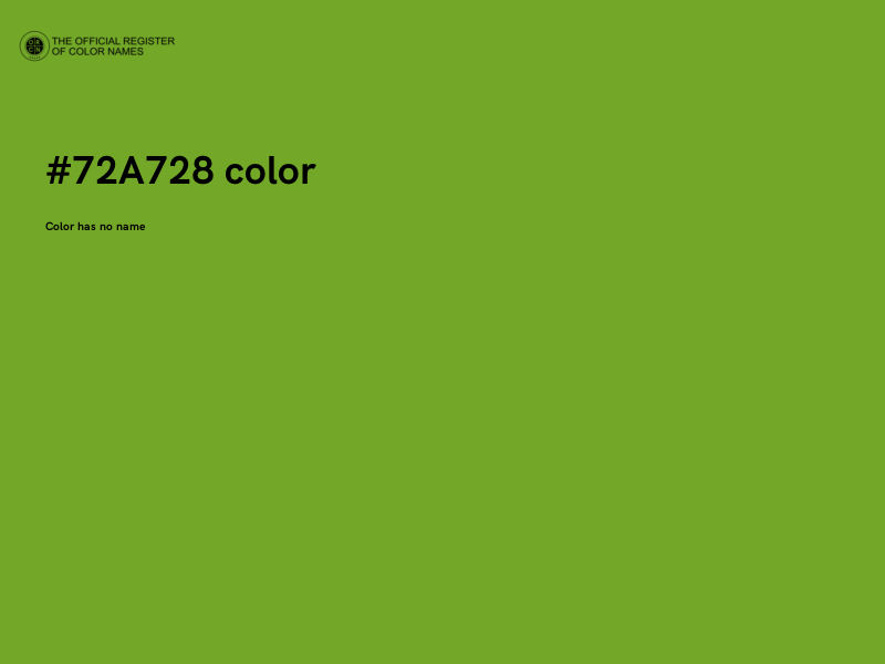 #72A728 color image