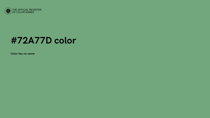 #72A77D color image