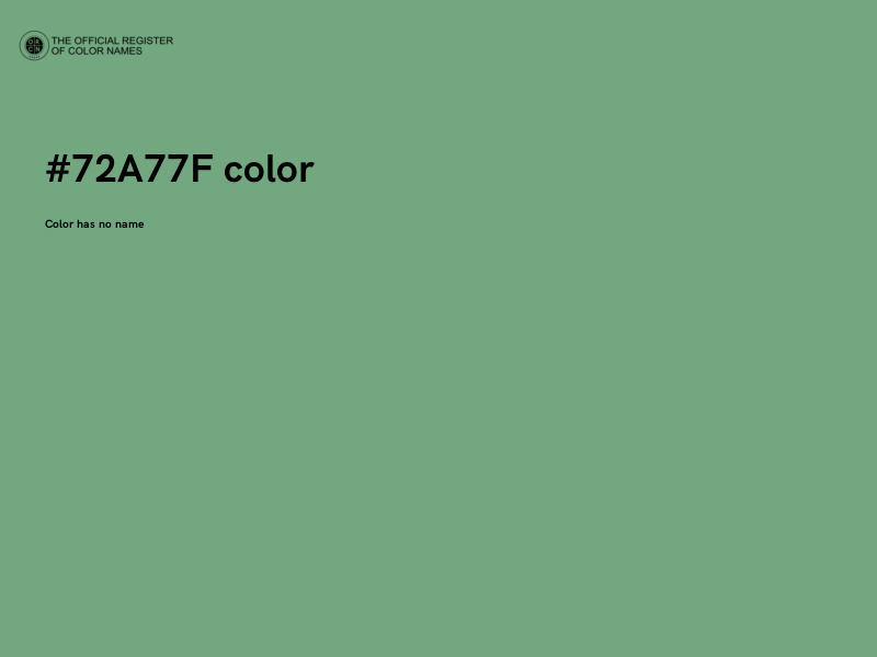 #72A77F color image