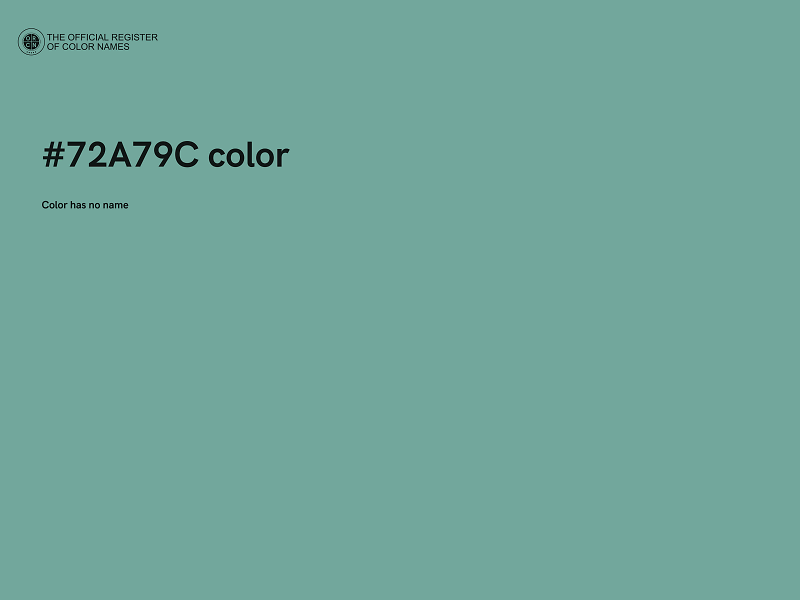 #72A79C color image