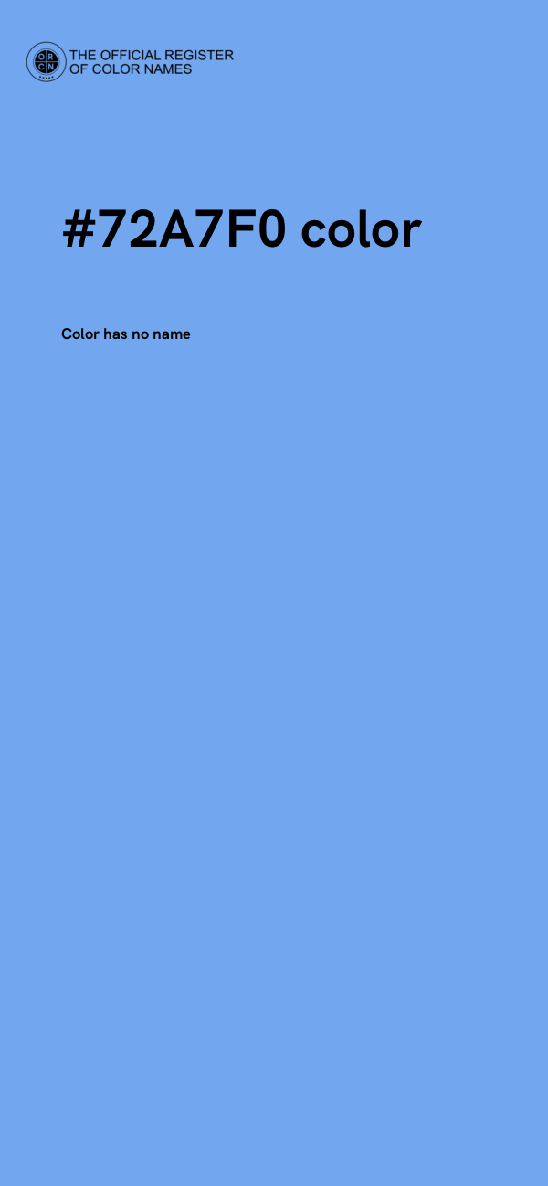 #72A7F0 color image