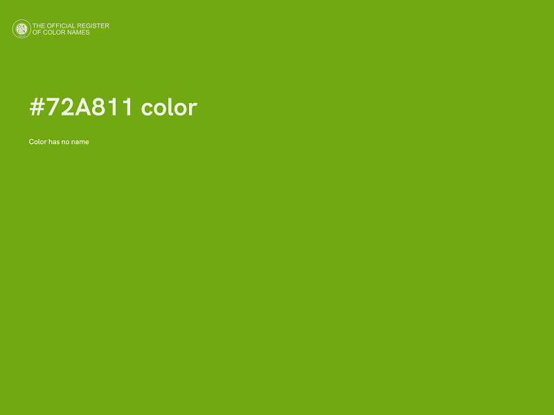 #72A811 color image