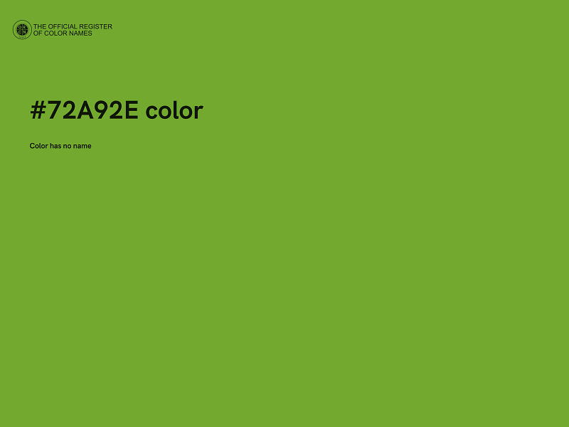 #72A92E color image