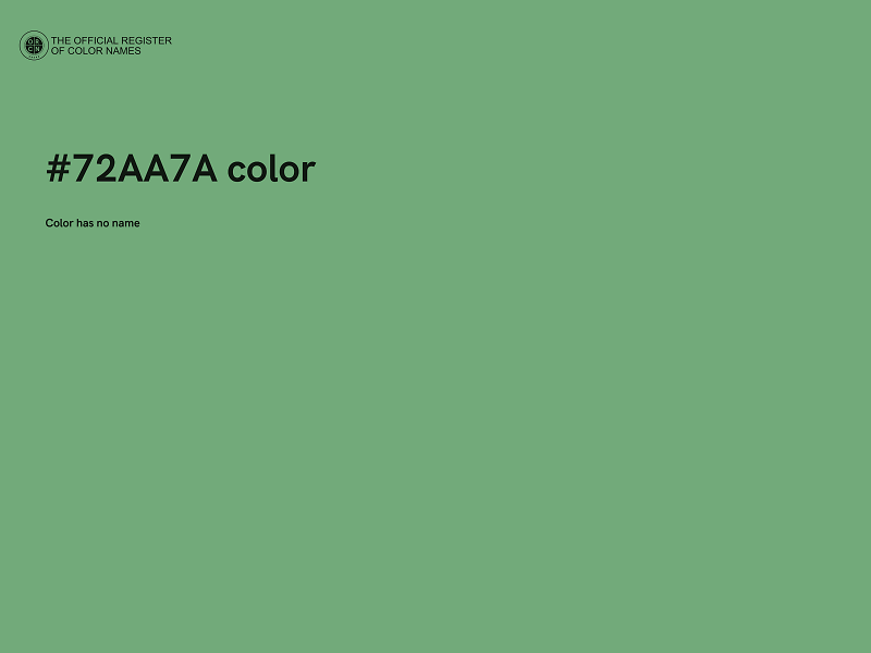 #72AA7A color image