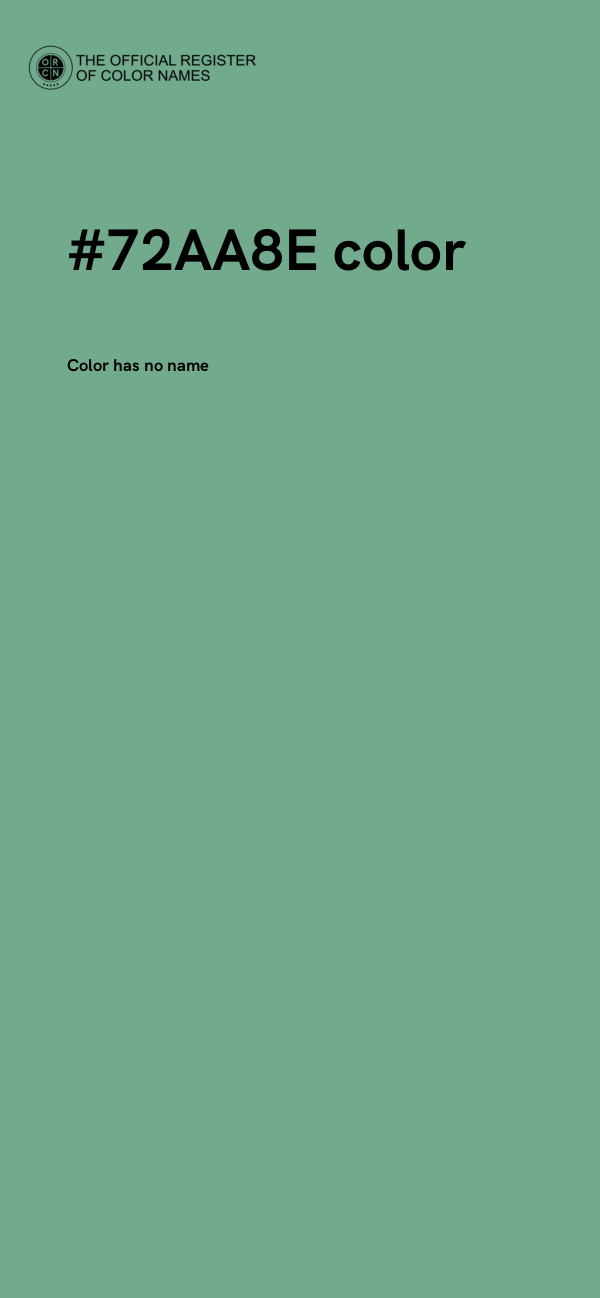 #72AA8E color image