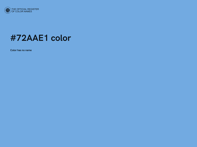 #72AAE1 color image